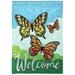 August Grove® Gap Butterflies 2-Sided Polyester Garden Flag in Black/Green/Yellow | 18 H x 13 W in | Wayfair E187D3AA2A03410F868B00899F5C8215