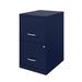 Inbox Zero 2-Drawer Vertical Filing Cabinet Metal/Steel in Blue | 24.5 H x 14.25 W x 18 D in | Wayfair F493DA8B66044E00890CB3B58B887FF9