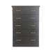 Latitude Run® Monowi Oslo 5 Drawer 34" W Chest Wood in Gray | 48 H x 34 W x 18 D in | Wayfair 690B46965F8E4D91BC65301618A5132F