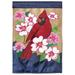 Alcott Hill® Carrasquillo Cardinal Dogwood 2-Sided Polyester Garden Flag in Green/Pink/Red | 18 H x 13 W in | Wayfair