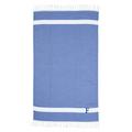 Winston Porter Privette Personalized Pestemal 100% Turkish Cotton Beach Towel Turkish Cotton in Gray/Blue | Wayfair