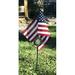 Trinx Allied Veteran Grave Marker 2-Sided Resin/Plastic 30 x 18 in. Garden Flag in Gray/Black | 30 H x 18 W in | Wayfair