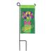 August Grove® Future Mason Jar Flowers 2-Sided Polyester 8.5 x 4.5 in. Garden flag in Green | 8.5 H x 4.5 W in | Wayfair