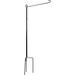 Arlmont & Co. Waterford Garden Flagpole Aluminum in Gray | 47 H x 5 W x 0.5 D in | Wayfair 1CA32F32FCB04C9CA8DE95828D3213A4