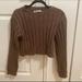Zara Sweaters | Brown Cropped Zara Sweater (Medium) | Color: Brown | Size: Mj