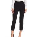 Kate Spade Pants & Jumpsuits | Kate Spade Jewel Button Crop Pants In Black | Color: Black | Size: Various