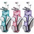 GolfGirl FWS3 Ladies Petite Golf Clubs Set with Cart Bag, All Graphite, Left Hand, Pink