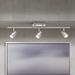 Lincoln 3-Light Brushed Steel LED Track Fixture