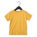 Bella + Canvas 3001T Toddler Jersey Short-Sleeve T-Shirt in Heather Yellow Gold size 5 | Cotton B3001T