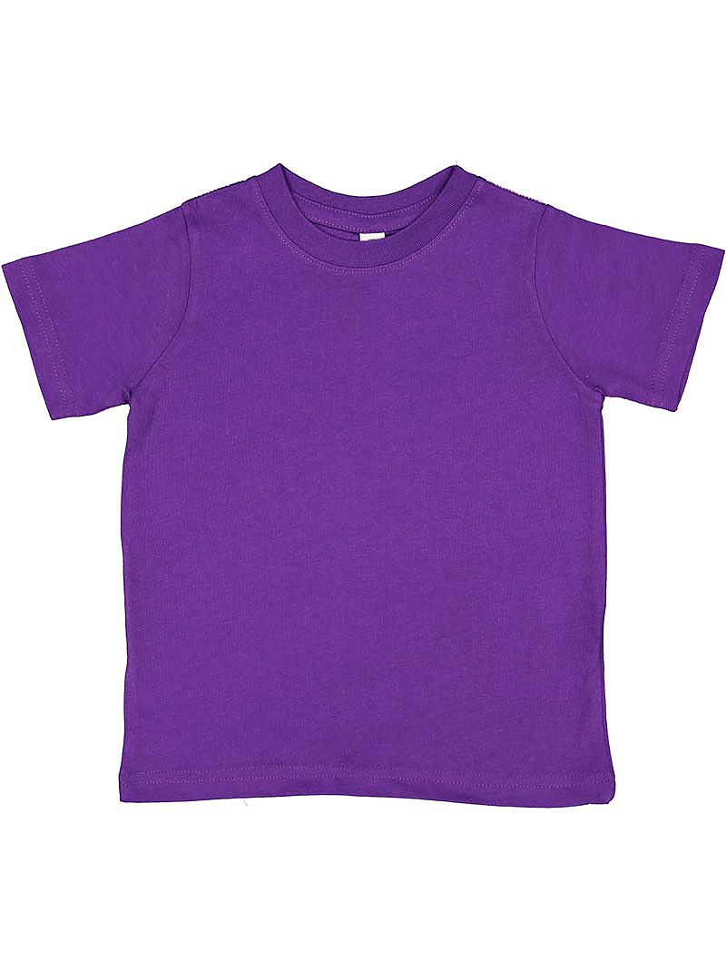 Rabbit Skins 3321 Toddler Fine Jersey T Shirt in Pro Purple size 2 | Cotton LA3321, RS3321