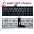 Clavier français AZERTY FR noir/blanc pour TOWinterBA SATEcomparaisons TE C850 C855D C850D C855 C870