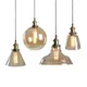 Lampes suspendues en verre vintage lampes suspendues industrielles lampe Loft gris fumé patch ho