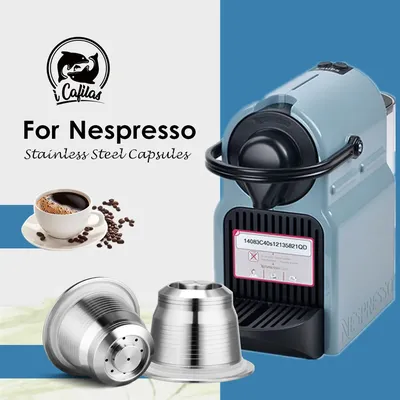 Capsules de café réutilisables en acier inoxydable dosettes filtrantes inviolables jetables