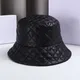 Chapeau noir à carreaux vintage pour femme casquette d'extérieur ander chapeau en duvet de coton