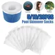 5/10 / 20pcs Piscine Filtre de pool de stockage Skimmer Chaussettes Saver Skimmer panier Sock