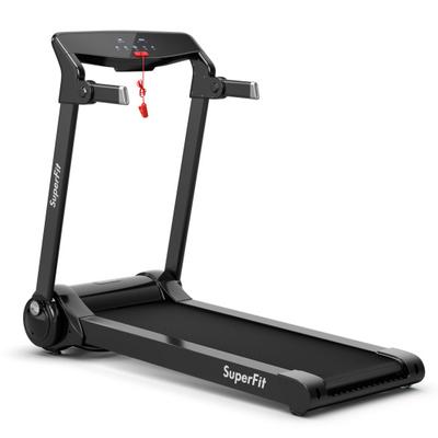 Costway 3HP Electric Folding Treadmill with Bluetooth Speaker-Silver