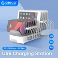 ORICO – Station de charge USB 10 Ports 120W 5V 2 4 a pour iPhone 12 Pro Max Samsung Xiaomi