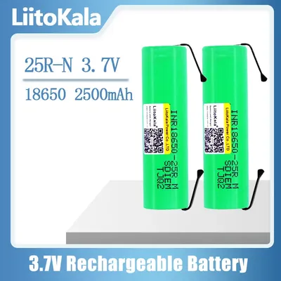 LiitoKala – batterie Rechargeable INR18650 18650 2500mAh 25R M 20a décharge Li-ion cellule