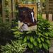 August Grove® Ferncliff Bay Mare Foal Horse 2-Sided Garden Flag, Polyester in Black/Brown | 15 H x 11 W in | Wayfair