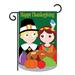 The Holiday Aisle® Lampron Happy Thanksgiving 2-Sided Polyester 19 x 13 in. Garden Flag in Green/Orange/Red | 18.5 H x 13 W in | Wayfair