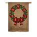 The Holiday Aisle® Swenki 2-Sided Polyester House/Garden Flag in Brown/Green/Red | 18.5 H x 13 W in | Wayfair 3FBCEA6C1455481B893BE34A0CE3C337
