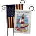 Breakwater Bay Klar Lighthouse Shore Coastal Beach 2-Sided Polyester 13" x 18.5" Garden Flag in Gray | 13 H x 13 W in | Wayfair