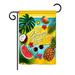 Bay Isle Home™ Tenafly Fruity Summer Time 2-Sided Polyester 18.5 x 13 in. Garden Flag in Green/Yellow | 18.5 H x 13 W in | Wayfair