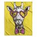 Indigo Safari Hispter Giraffe Velveteen Blanket | 88 W in | Wayfair DB98AEFB11FC487AAC0E5CB908907EBC