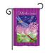 August Grove® Carleigh Dragonfly Paradise 2-Sided Polyester Garden Flag in Indigo | 18.5 H x 13 W in | Wayfair A1012D6F5295400E97AB4817F167818E