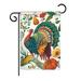 August Grove® Boole Suzani Turkey Garden Friends Birds Impressions 2-Sided 18.5 x 13 in. Garden Flag in Orange/Red | 18.5 H x 13 W in | Wayfair