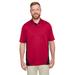 Harriton M386 Men's Flash Snag Protection Plus IL Colorblock Polo Shirt in Red/Black size 4XL | Polyester
