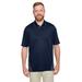 Harriton M386T Men's Tall Flash Snag Protection Plus IL Colorblock Polo Shirt in Dark Navy Blue/Dark Chrc size 2XT | Polyester