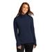 Sport-Tek LST561 Women's Sport-Wick Flex Fleece 1/4-Zip in True Navy Blue size Large | Triblend