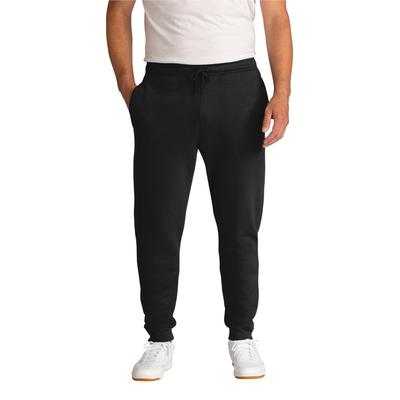 Port & Company PC78J Core Fleece Jogger Pant in Jet Black size XL | Cotton Polyester