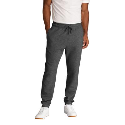 Port & Company PC78J Core Fleece Jogger Pant in Dark Heather Grey size Large | Cotton Polyester