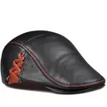 RY990-Bérets en cuir véritable pour hommes casquettes casquettes casquettes casquettes pour hommes