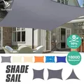 Voile d'ombrage imperméable pour pelouse de jardin bloc UV 98% auvent rectangulaire triangle 3m x