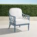 Avery Lounge Chair with Cushions in Moonlight Blue Finish - Resort Stripe Dove - Frontgate