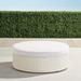 Pasadena Ottoman with Cushion in Ivory Finish - Rain Sailcloth Salt, Standard - Frontgate