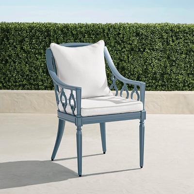 Frontgate Cassara Teak Sofa Replacement Chair Cushions SUNBRELLA Sailcloth Blue 