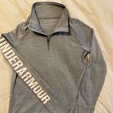 Under Armour Shirts & Tops | Girls Under Armour 1/4 Zip Pullover Shirt Large | Color: Gray | Size: Lg