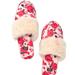 Pink Victoria's Secret Shoes | Floral Victoria Secret Slippers Size S (5-6) | Color: Pink/White | Size: 6