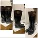 Michael Kors Shoes | Michael Kors Two Tone Women Rainboots Sz 6 | Color: Black/Brown | Size: 6