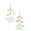 Kate Spade Jewelry | Kate Spade Botanical Garden Linear Earrings Mint | Color: Gold/Green | Size: Os