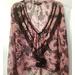 Anthropologie Tops | (Anthropologie) Central Park West Sheer Blouse | Color: Black/Pink | Size: L