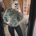 American Eagle Outfitters Tops | American Eagle | Ultra Soft Camo Hoodie | Color: Green | Size: M