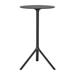 Bernhardt Design + PLANK Miura Foldable Table in Black | 42.5 H x 24.75 W x 23.62 D in | Wayfair 9553-71-FD-01-FM01