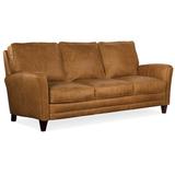 Bradington-Young Zion 87" Genuine Leather Flared Arm Sofa Genuine Leather in Brown | 37 H x 87 W x 39.5 D in | Wayfair 600-95-906700-81-PL