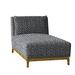 Duralee Barton Chaise Lounge Wood in Blue | 35 H x 34 W x 65 D in | Wayfair WPG15-645.DW61205-197.Casual Brown