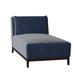 Duralee Barton Chaise Lounge Cotton in Blue | 35 H x 34 W x 65 D in | Wayfair WPG15-645.32770-197.Burnished Brown